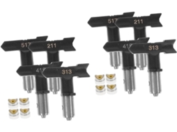 Conjunto De 8 Peças De Acessórios Para Pulverizador Airless, Com Bicos De Tinta Variados.