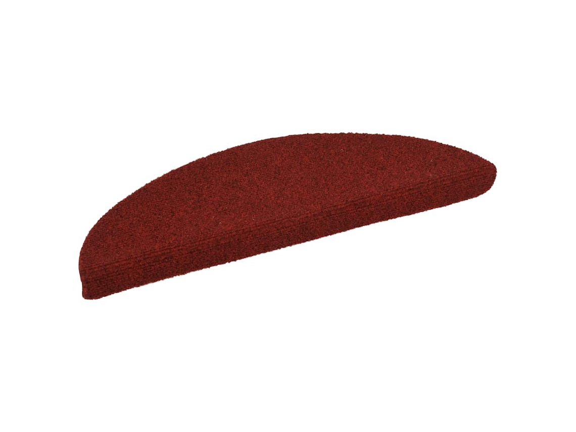 Tapetes de Escada Autoadesivos 15 Peças Vermelho Bordô Meia Lua 56x17x3 cm MAISON EXCLUSIVE