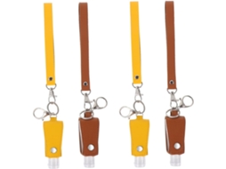 Conjunto De 4 Garrafas De Viagem Recarregáveis Com Chaveiros Para Atividades Ao Ar Livre.