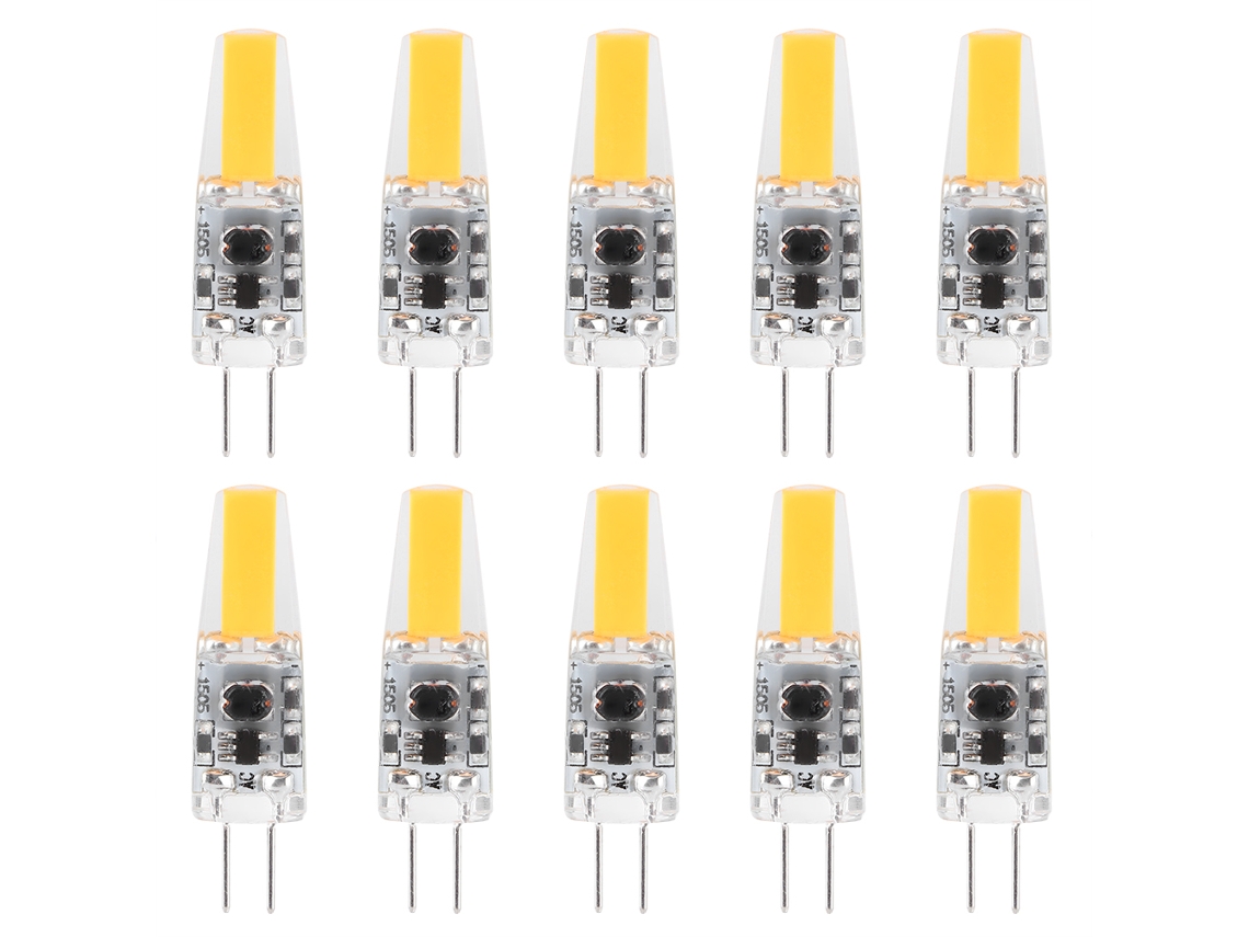 10pcs Lâmpada Led Mini G4 Silicone 1.5w Ac12v para Iluminação Residencial, Carro, Armário e Hotel