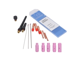 Kit Acessórios Torcha Tig 17pcs Bocal Cerâmico Prensa Eletrodo Para Wp17 18 26 Solda