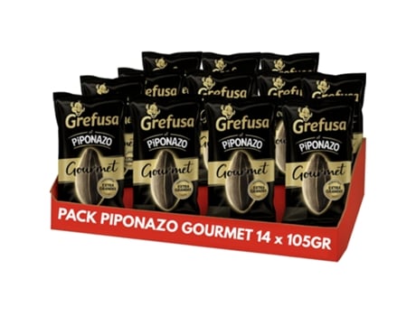 Grefusa | Pipas El Piponazo Gourmet 14 X 95g 14 Sacos De Sementes De Girassol Gourmet Iami