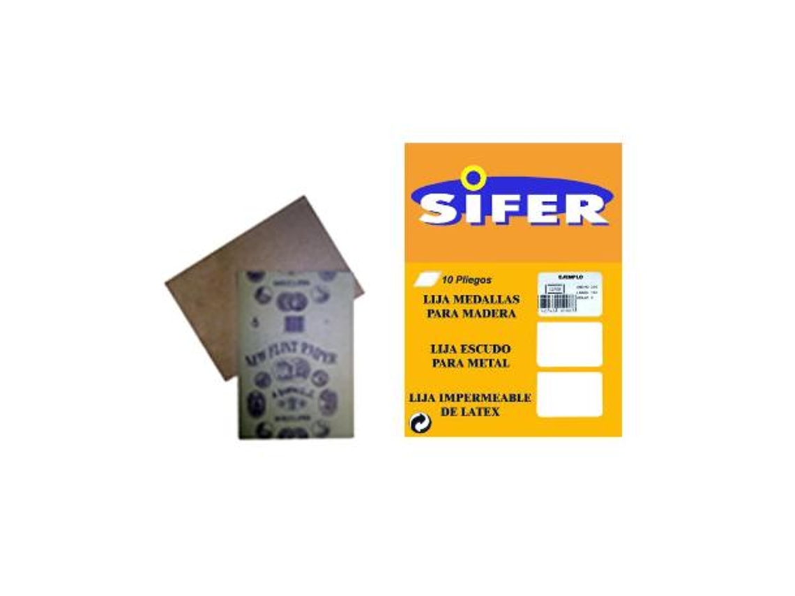 Sifer lija madera set-10 230x280 gr  6-   100