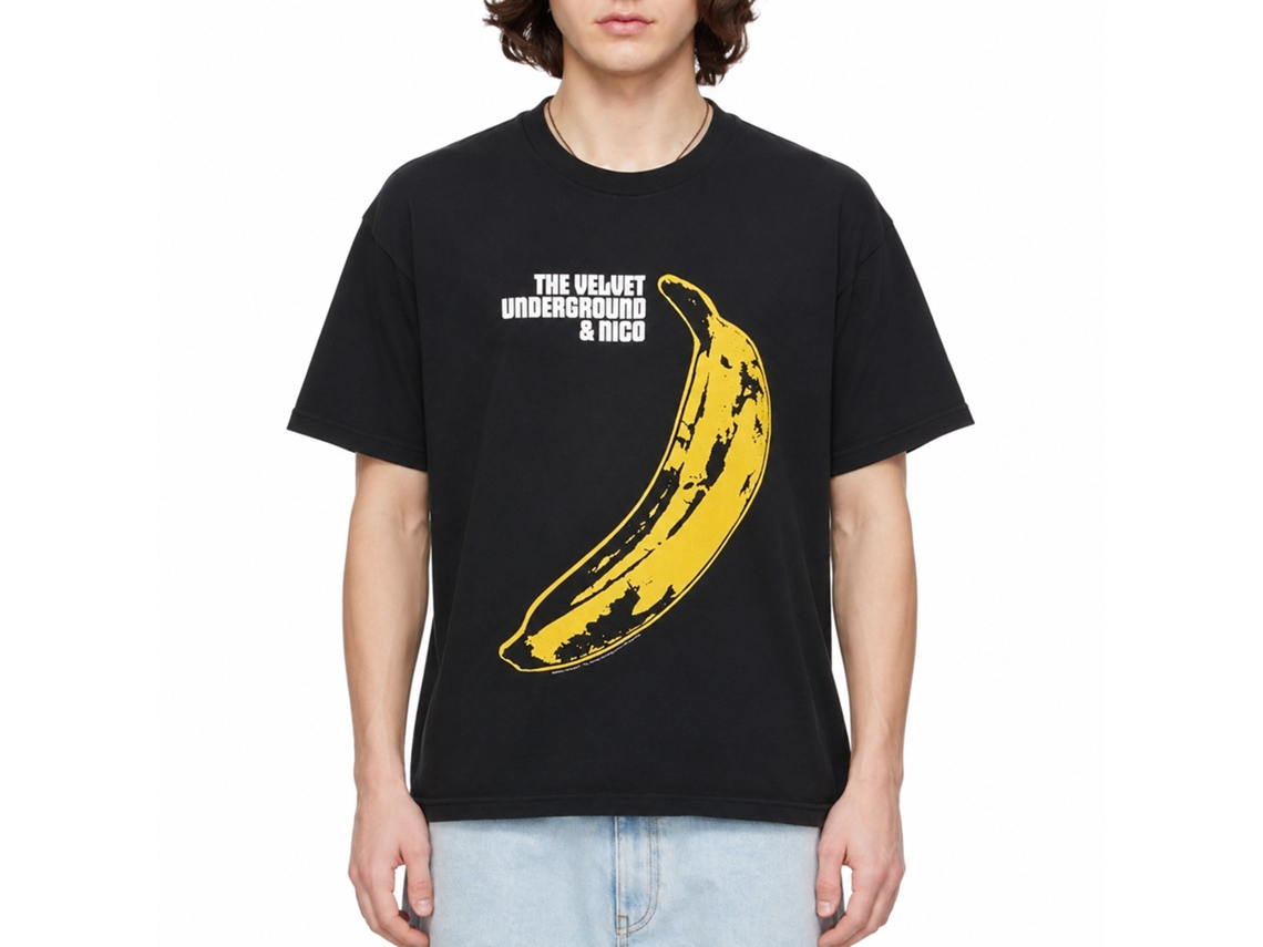The Velvet Underground Banana Nico T-shirt Black Classic Unisex Adults Size:s