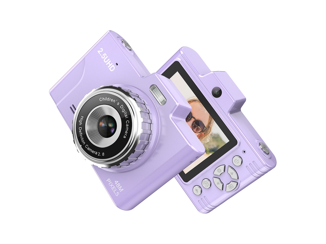 Câmara Digital Zoom De 8x, Tela Ips De 2,8 Polegadas, Transmissão Otg (roxo) Cuich