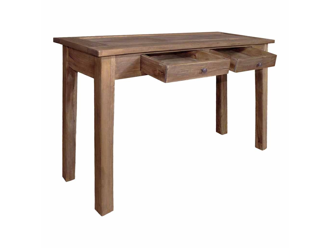 Mesa Consola Madeira de Mogno Maciça 123x42x75 Cm MAISON EXCLUSIVE