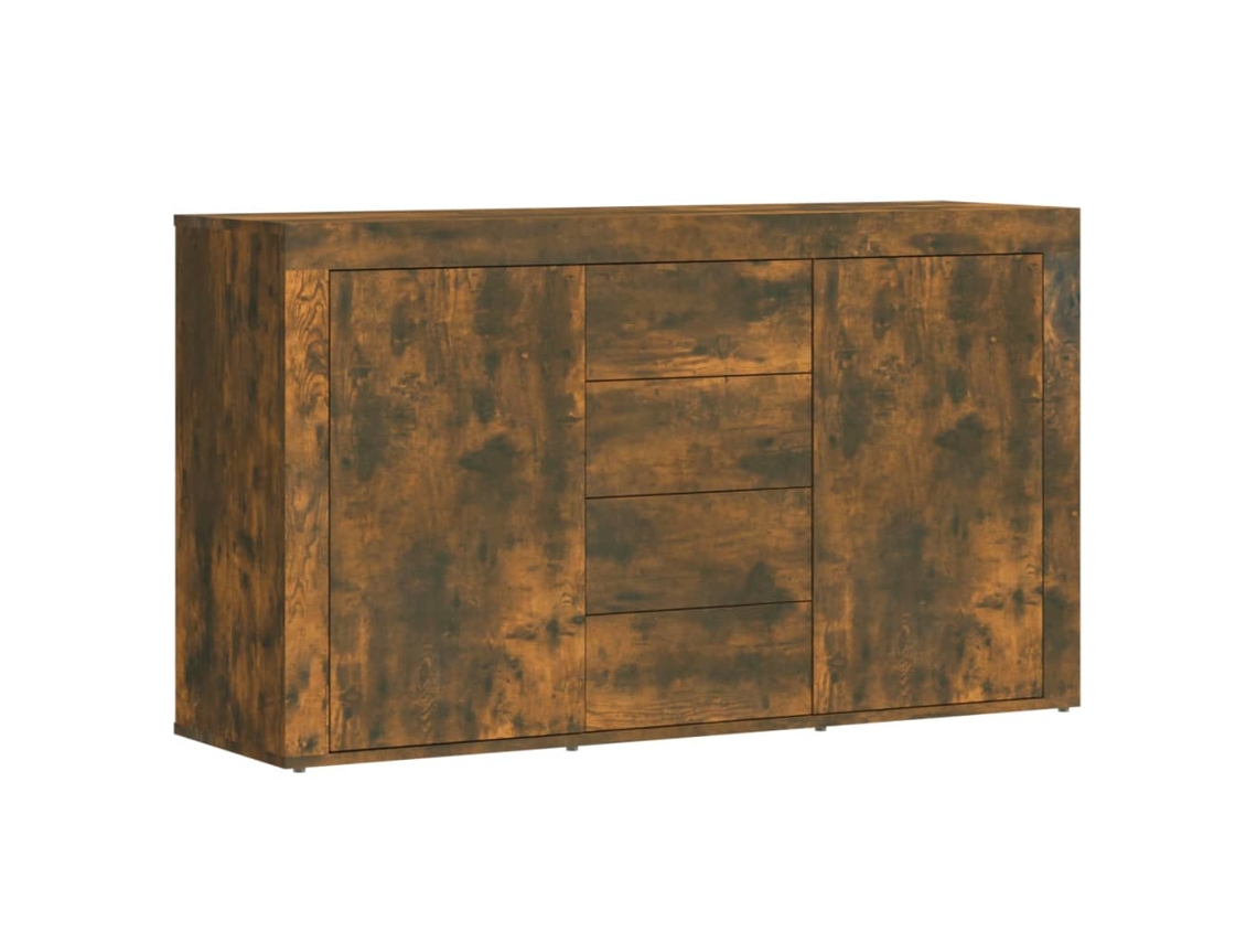 Aparador em Madeira Cor Carvalho Fumado MAISON EXCLUSIVE (120x36x69 cm)