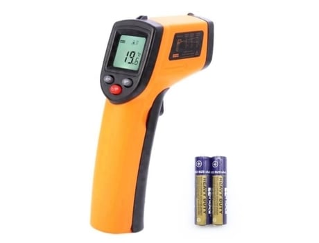 Termômetro infravermelho a laser Cobye Temperatura 50 a 400 °C Display LCD com luz de fundo