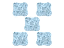 Ferramenta 5 Peças Antibloqueio Capa de Ralo Chão Ventosa Filtro-Céu Azul Chuveiro Coletor Cabelo Rolha Silicone com Ventos UISAVE