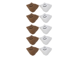 Mali 10pcs Protetor de Cantos de Móveis Silicone Macio Branco Café para Bebês Segurança