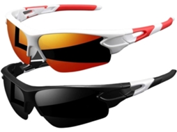 Conjunto de 2 Óculos Ciclismo Esportivos Leves Resistente Confortável S/MARCA