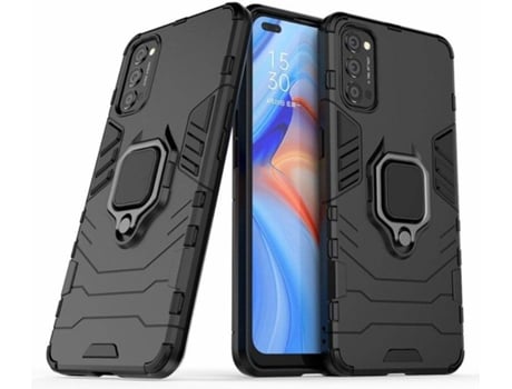 Capa Oppo Reno 4 5G HFS-HOUSE Kickstand Preto