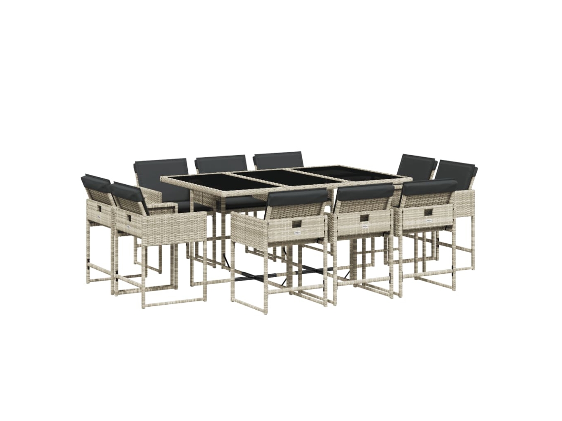 Garden Dining Set, Garden Dining Sets Vidaxl Cinzeto Rattan / Vime (n/a)