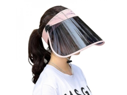 2026 gorra Visor Shxx com Lentes Polarizadas Hd, Proteção Uv, Bandana Ajustável, Outdoor, Golfe, Praia B14 4 Enl Rosa