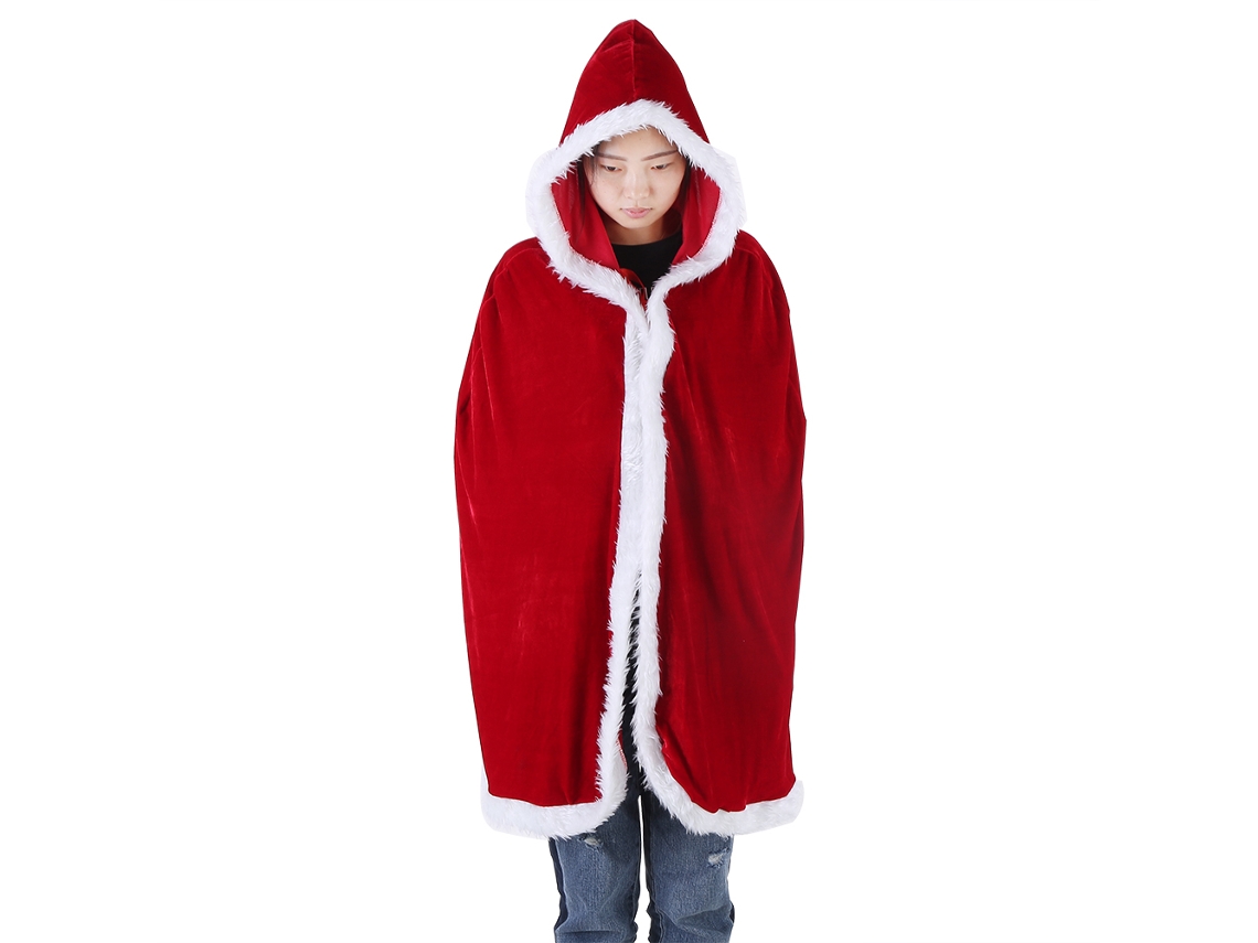 Laxiscreed Cape De Halloween E Natal Com Capuz Vermelho, Ideal Para Cosplay, Rituais E Festas Temáticas