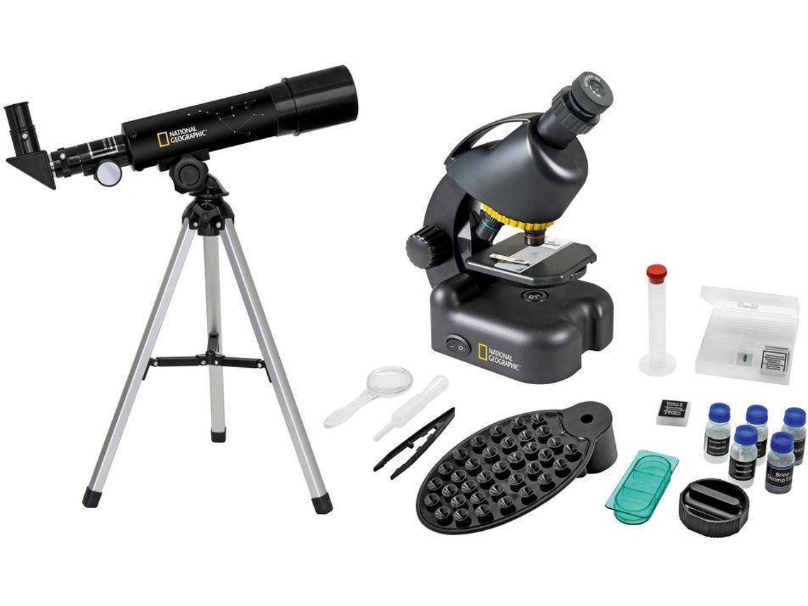 Telescópio BRESSER National Geographic 50/360 AZ com Microscópio