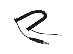 Cabo De Reposição Com Mola Adaptador Para Fone De Ouvido De Helicóptero Conector Militar U-174/u
