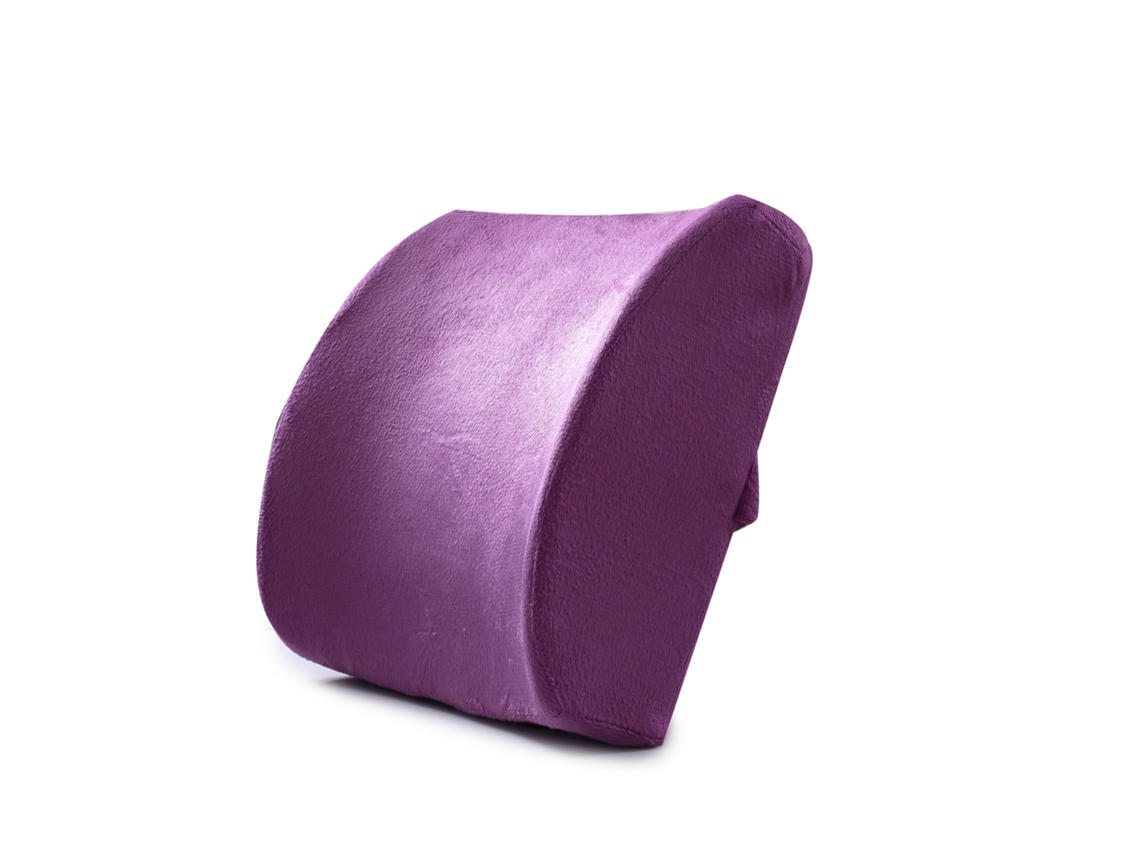 Travesseiro lombar de espuma viscoelástica respirável Slowmoose para alívio da dor, ideal para mesa e carro, vermelho
