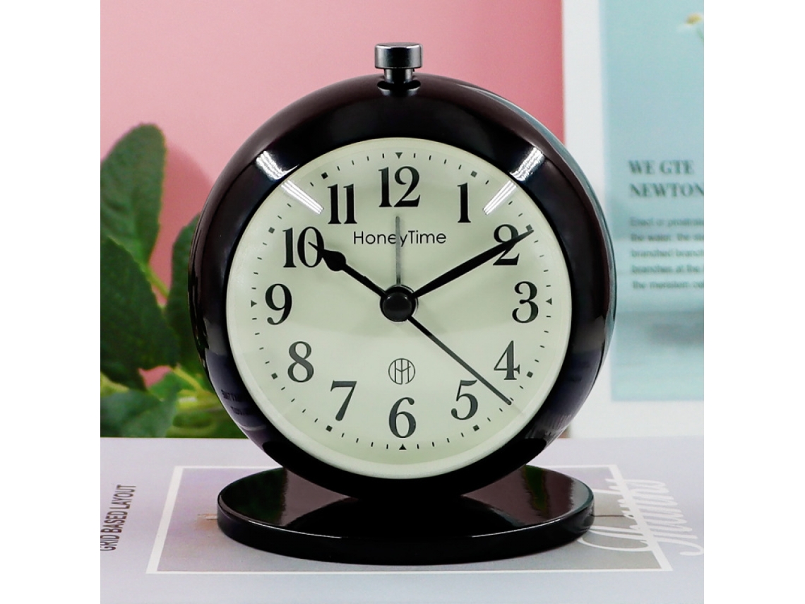 Despertador Saytay BRILVIBERA de 4 polegadas, metal, decorativo