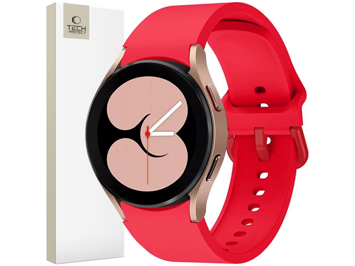 Pulseira De Proteção Tecnológica Para Samsung Galaxy Watch 4/5/5 Pro/6/7/fe Coral Vermelho TECH PROTECT