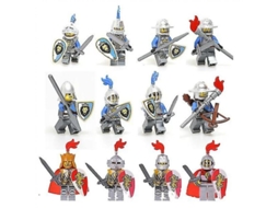 2026-12 Figuras Medievais Cavaleiro Soldado Bonecos De Ação Blocos De Construção Brinquedos Presente Para Crianças