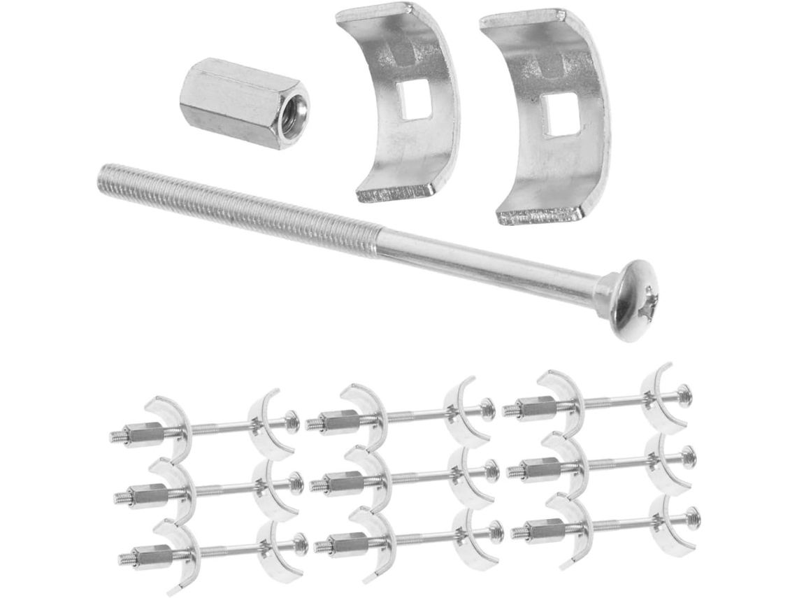 Conjunto De 10-conectores Para Bancada Cozinha, Aço Galvanizado Reforçado, Design Versátil Para Diversos Usos, Fixação