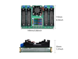 Laxiscreed Tester De Capacidade De Baterias 4 Canais, Carga E Descarga Automáticas, Resistente E Fiável