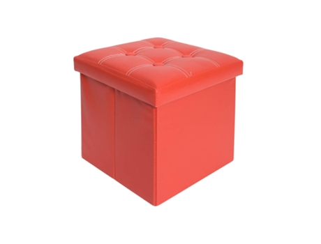 Pufe REBECCA MOBILI Gaura Vermelho 30X30X30 Cm