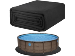 Tapete para Piscina Base Pré cortada para Piscinas, Almofada Protetora Feita de Tecido para o Piso Base À Prova de CHABERLU