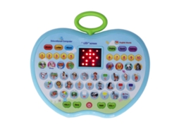 Tablet Educativo Multifuncional Infantil Com Tela Led Para Bebês E Meninos Azul Aquaforge