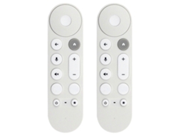 2x Gy3le Controle Remoto De Voz Para Google Chromecast 4k, Reprodutor De Mídia De Streaming Com Tela De Neve_glo