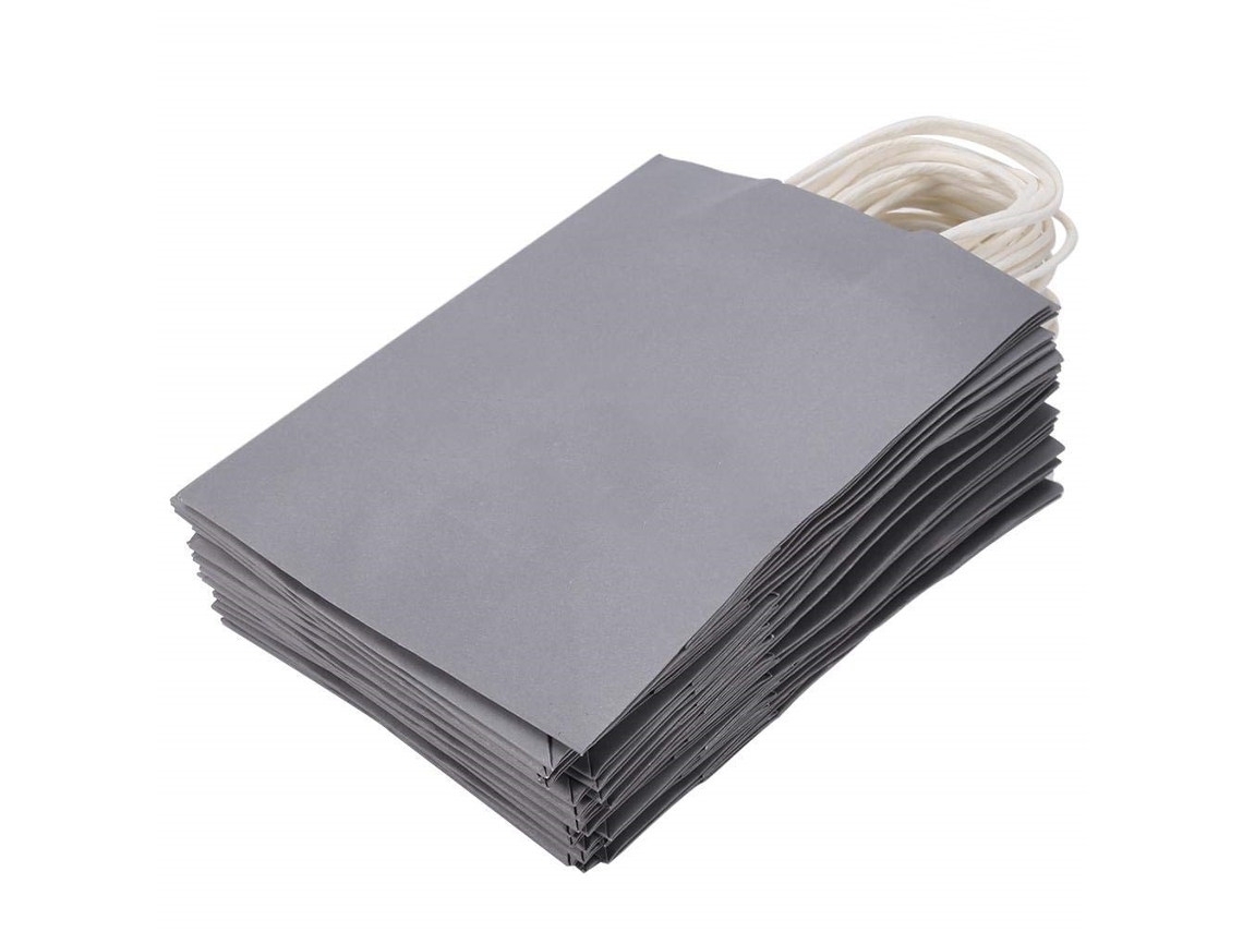 Sacos De Papel Com Alças, Pacote Com 10 Unidades Aquaforge