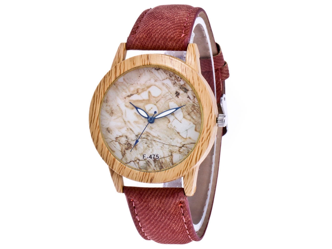 Reloj De Pulsera Para Mujer Estilo Moda Estudiante Con Movimiento De Cuarzo Marrón