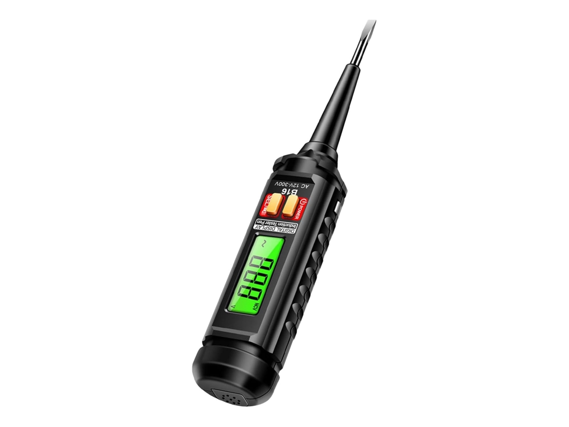 Caneta Testadora De Tensão Digital | Detector De Corrente | Tela Lcd Com Retroiluminação