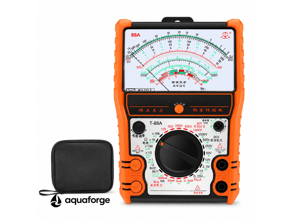 Multímetro Analógico Aquaforge T-88a, 2500v, 88a
