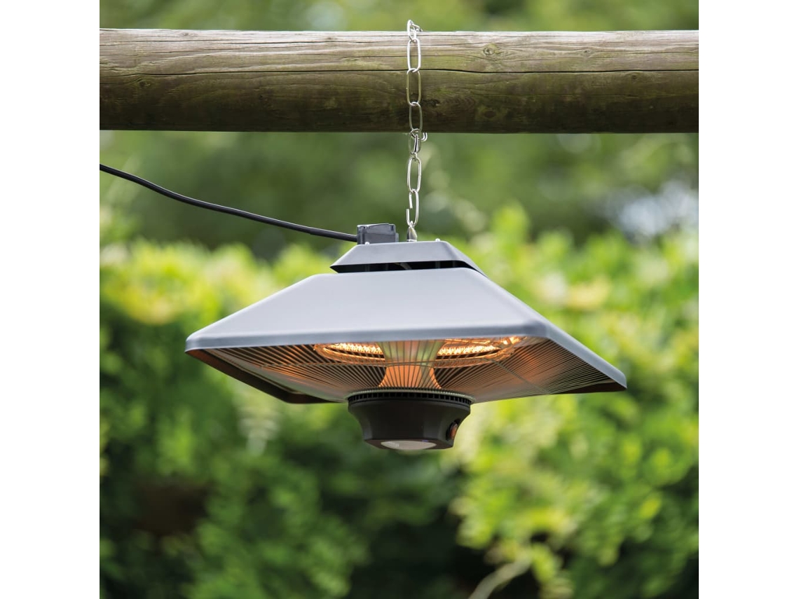 Sunred Aquecedor suspenso Spica Square 2000 W halogéneo preto CE17SQ-B