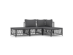 Garden Lounge Set, Garden Lounge Sets Vidaxl Antracite Aço (n/a)