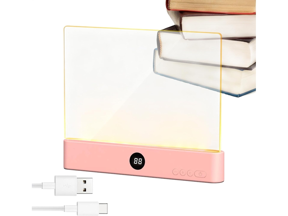 Luminária De Leitura Ultrafina, Semelhante A Papel – Design Portátil Com Carregamento Usb C, Modos De Luz Branca Quente