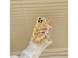 Capa LAXISCREED Iphone12proma Flores Pérolas