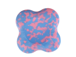 Protetor De Joelho Para Yoga Fitness Com Amortecimento Anti Derrapante Leve Portátil Camuflado Rosa Azul