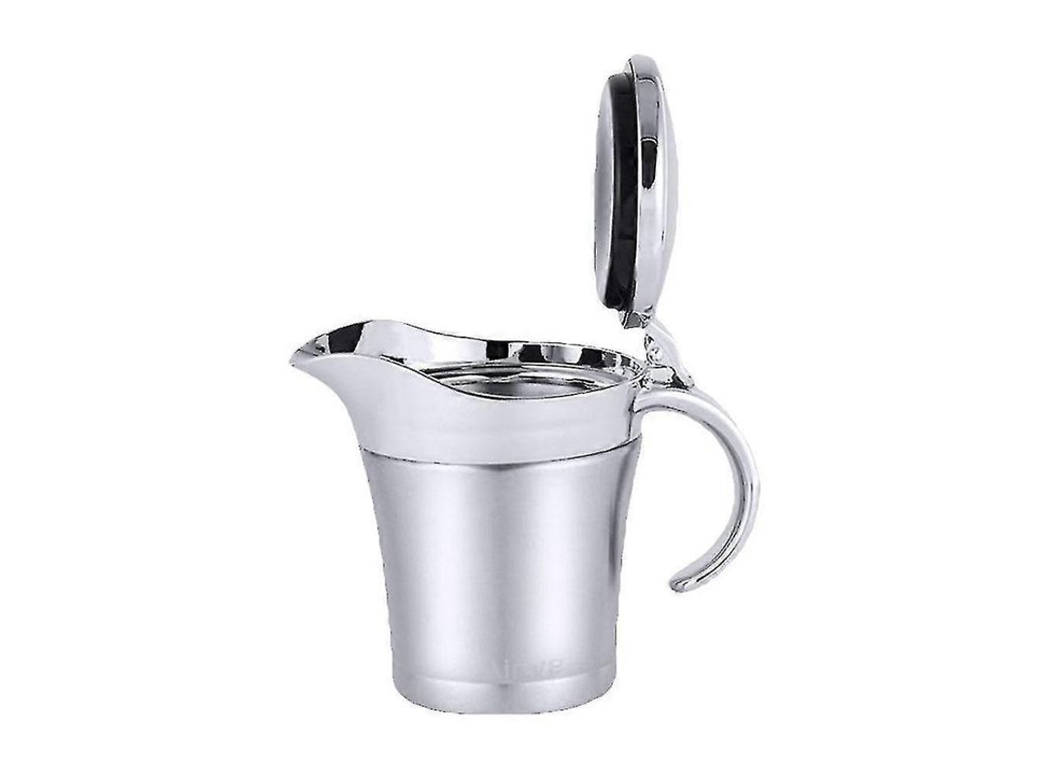 Jarra De Salsa De Acero Inoxidable 304 Doble Pared Aislada Con Tapa Para Cocina Pequeño