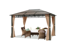 Pavilhão De Jardim 3x4 M Com 4 Partes Laterais, Policarbonato De 6 Mm Toolport