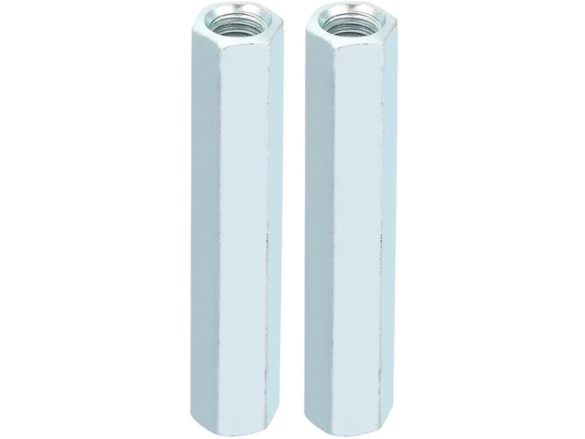 Conjunto De Parafusos M8 1,25 - Zerk - Aço De Carbono Galvanizado - 2 Unidades - Resistente À Corrosão - Para Fixadores - Parafuso