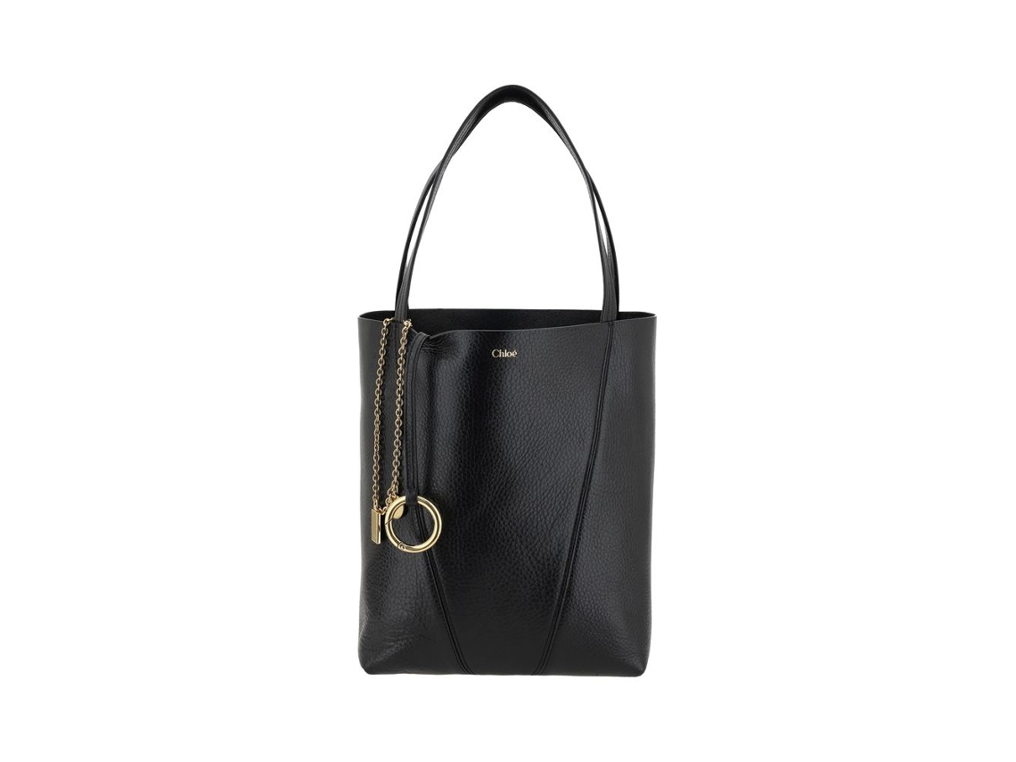 Mala De Ombro Chloé Em Pele De Bezerro – Preto
