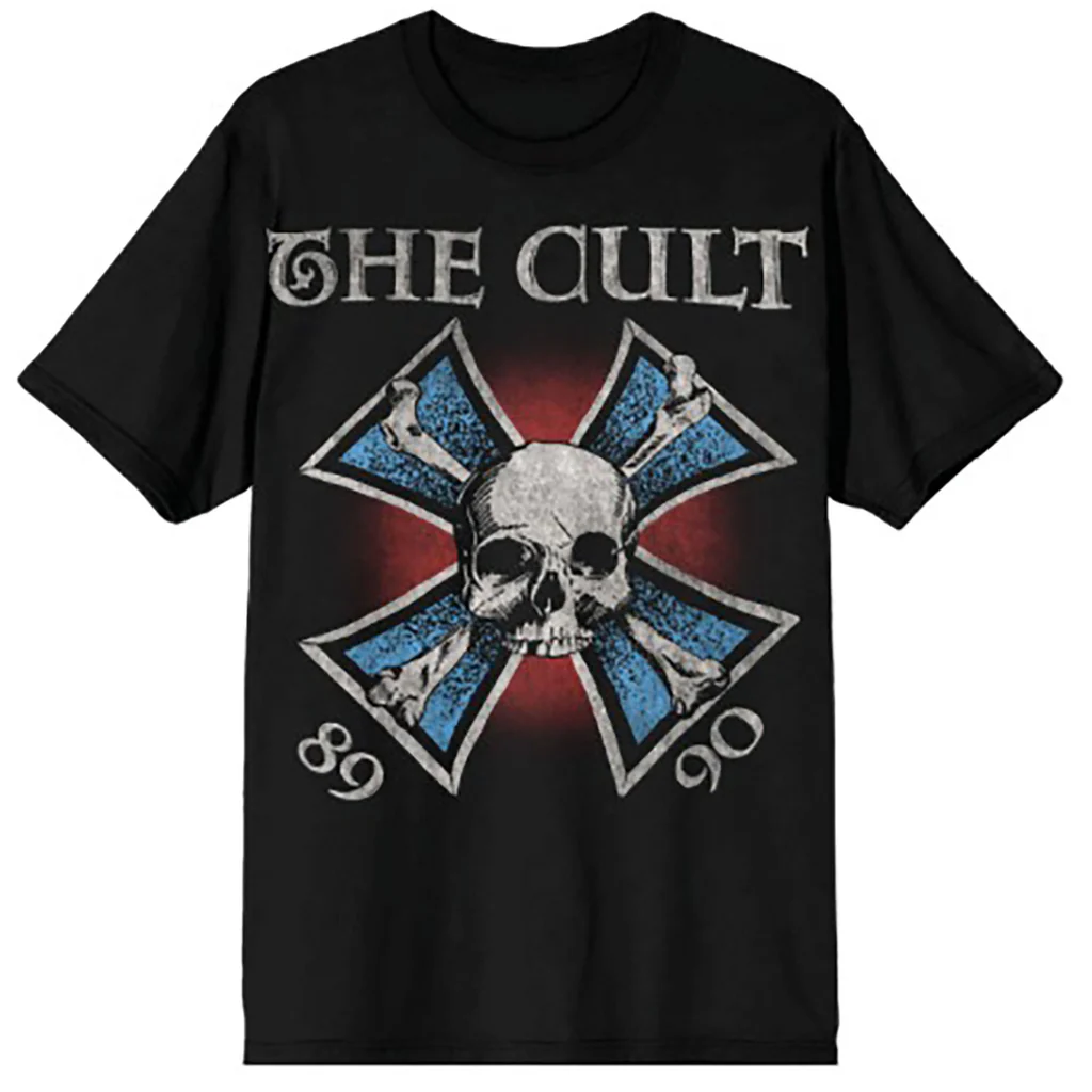 Rockinstone Unisex Cult The Cult Iron Cross T-shirt-l