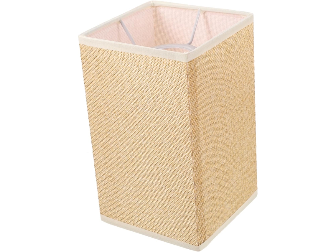 Base em Linho Bege, Lâmpada E27 para Luminárias de Teto e Parede, Função Decorativa e Protetora, para Sala de Estar. SFUSHOS