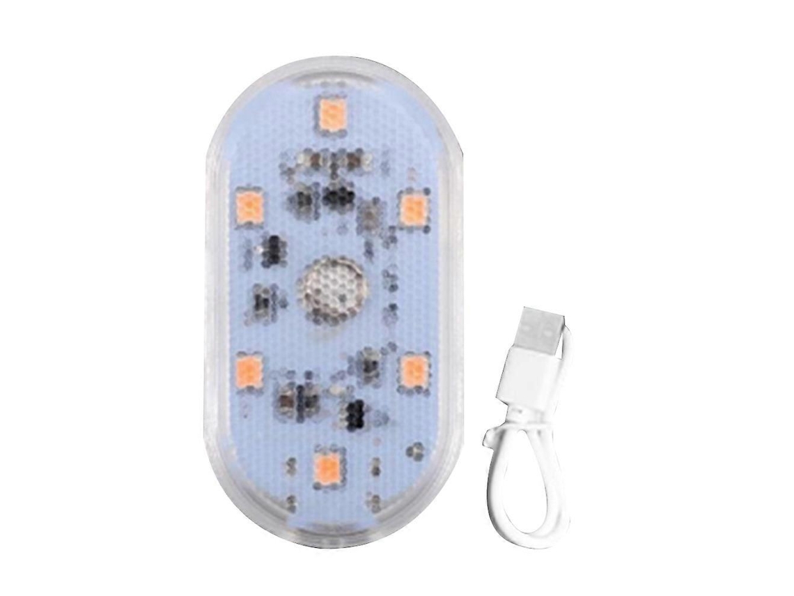 Luzes De Toque Para Carro Com 6 Leds, Recarregáveis, Para Interior, Teto, Leitura E Porta-malas, Com Ímã, Mini Lâmpada.