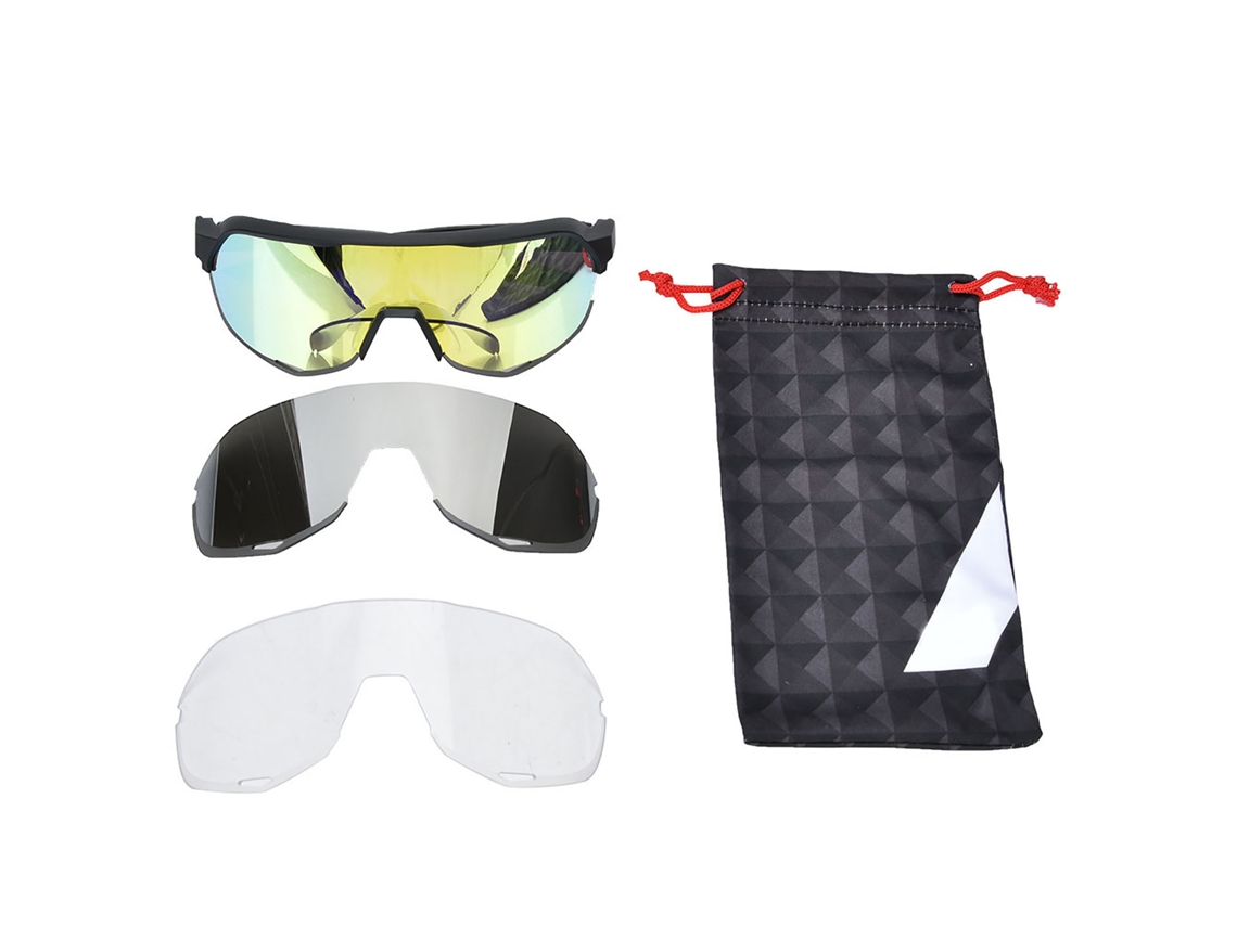 Óculos de Proteção para Ciclismo ao Ar Livre, Filtro UV, Estilo Preto e Amarelo MARCA