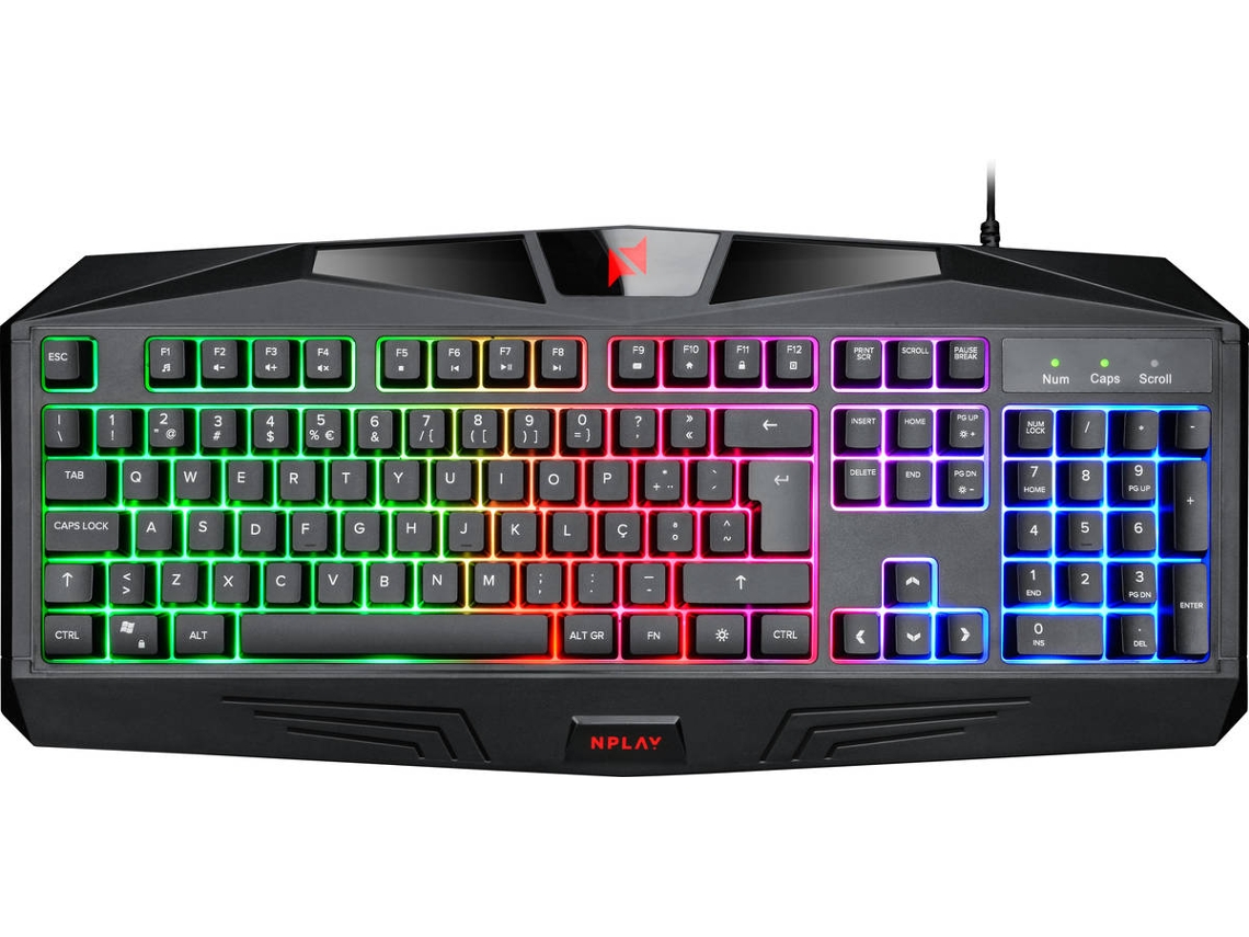 Teclado Gaming NPLAY Control 3.0 (Outlet Grade A - Membrana - Português - Preto)