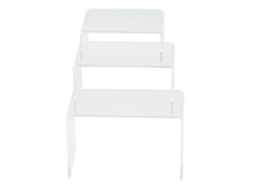 3pcs/set Prateleira de Exibição Transparente para Bonecas, Brinquedos e Jóias, em Acrílico com MARCA